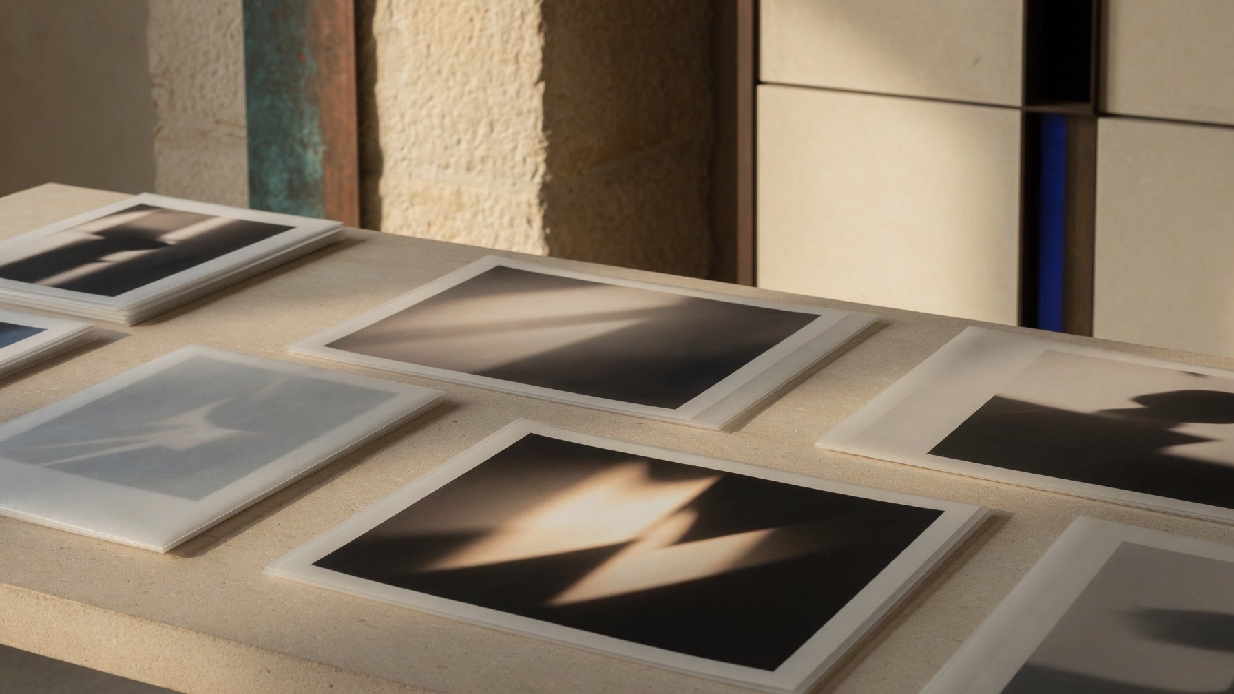 Neutral archive box with folders
