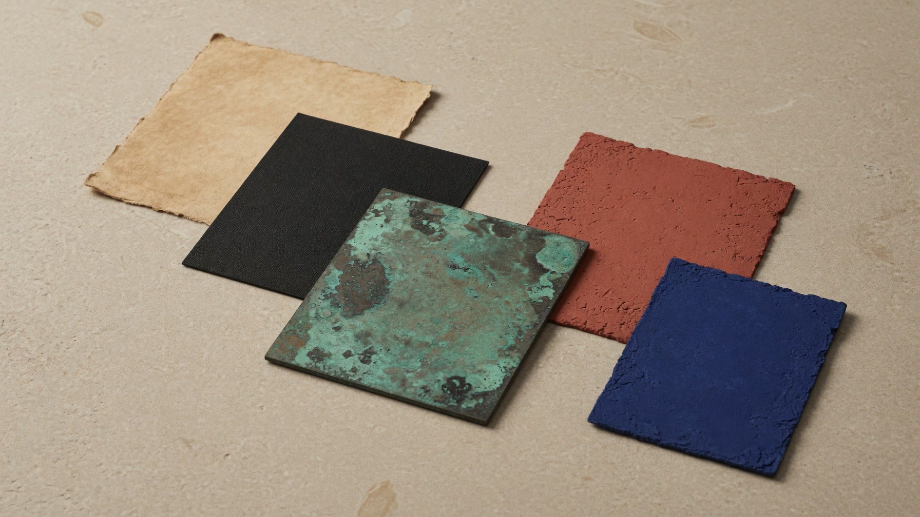 Rolled archival material resting on broad padded supports